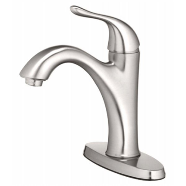 Homewerks HomePointe Lavatory Faucet with Single Lever Handle - Brushed Nickel 242095
